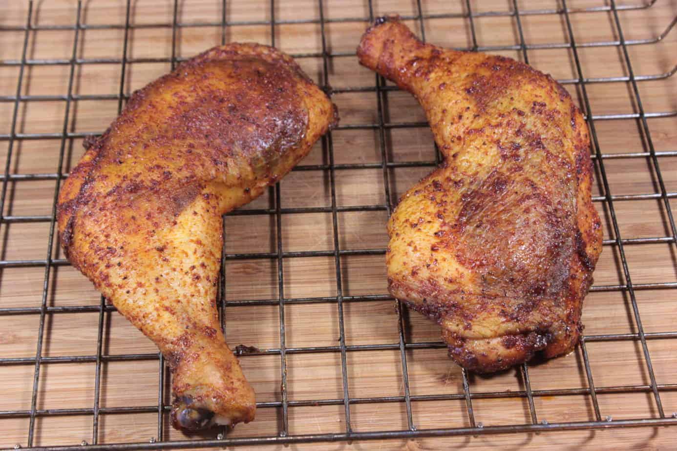 Smoked and Grilled Chicken Quarters - Learn to Smoke Meat with Jeff