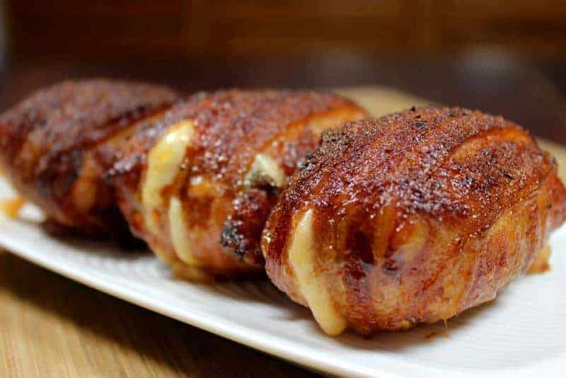 Cheesy Bacon Wrapped Chicken Thighs - Learn to Smoke Meat with Jeff ...