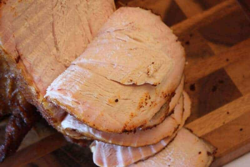 how long to smoke bone in turkey breast